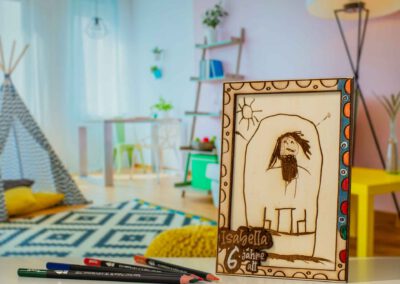 Kinderbild im Rahmen Rechteck